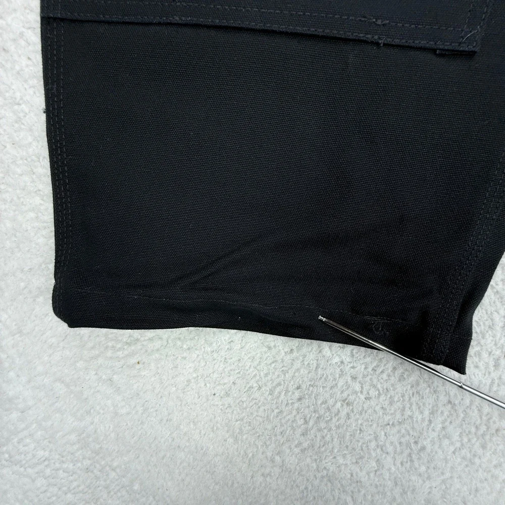 Carhartt B01 BLK Double Front Work Dungaree Pants Black 40x28 USA NWT - Picture 9 of 11